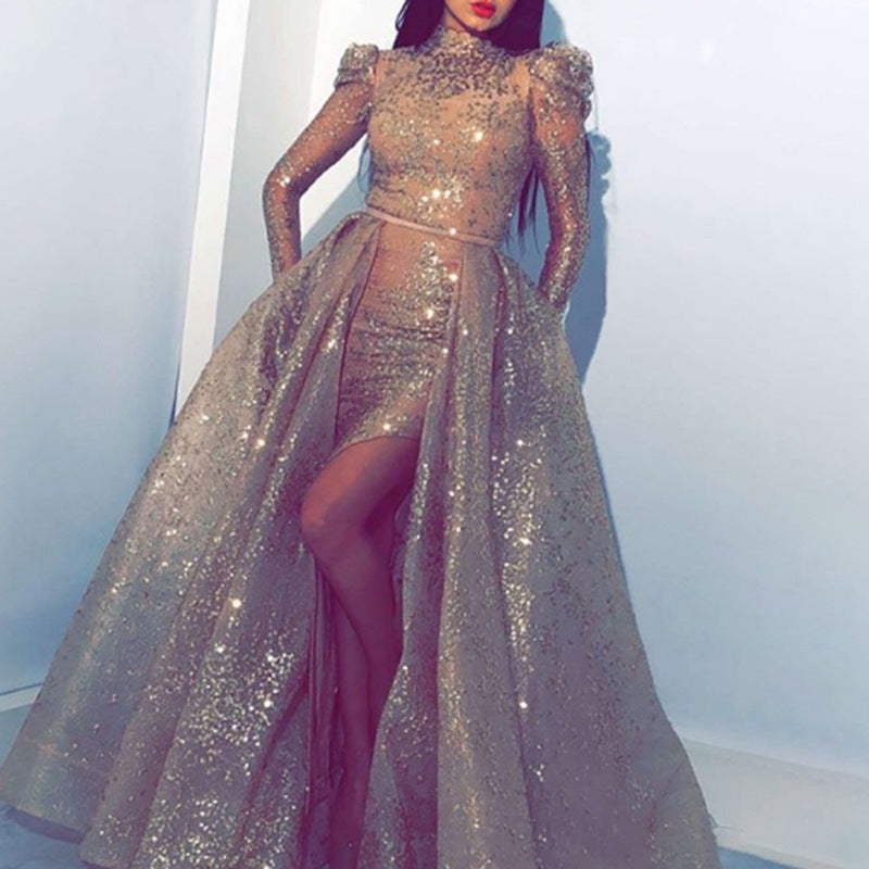 WOLFF | Hochgeschnittenes Sexy Maxi Abendkleid