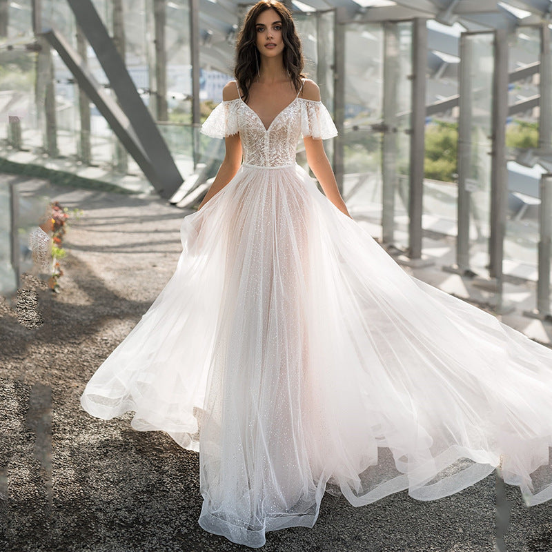 WOLFF | Plus Size Spitze Blumen Maxi Kleid