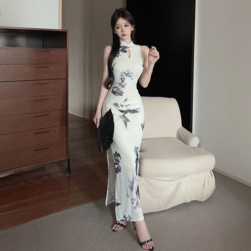 WOLFF | Hochschlitz Verbesserte Cheongsam Bodycon Kleid
