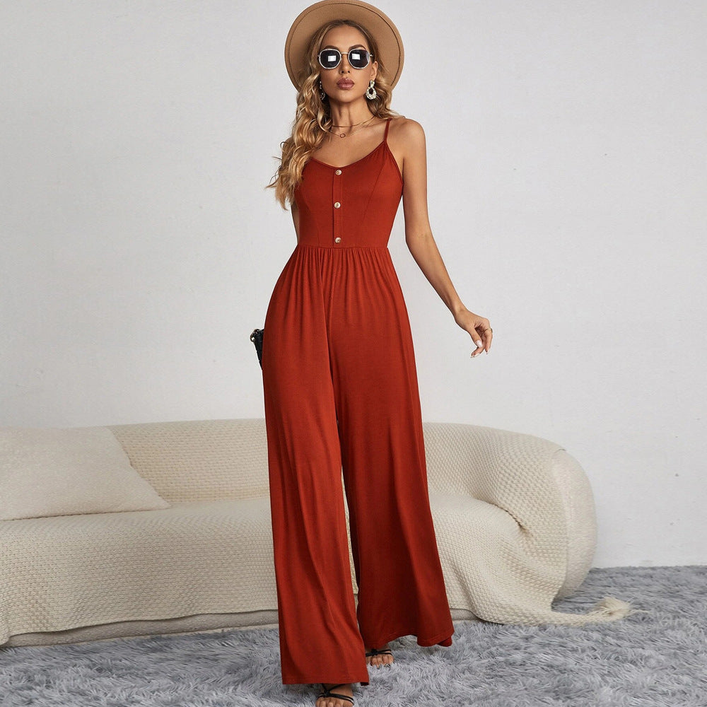 WOLFF | Lässiger Pull-On Ärmelloser Lockere Overall