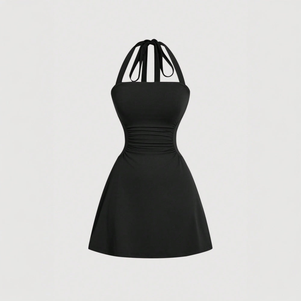 1Slim Fit High-Waisted Short Skirt