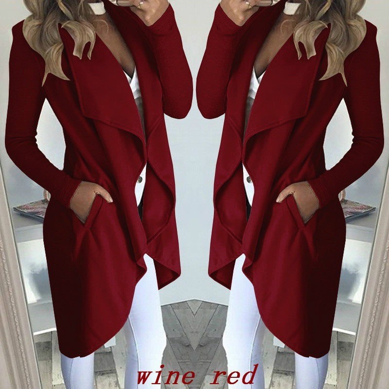 WOLFF | Revers Schlank Lang Trench Coat