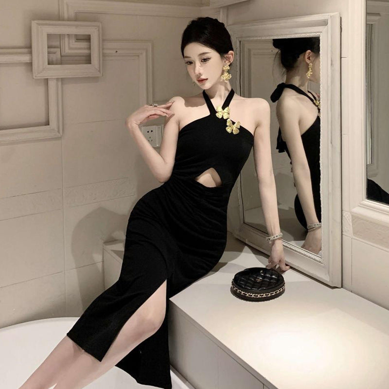 WOLFF | Elegantes Halter-Spicy-Spaltkleid