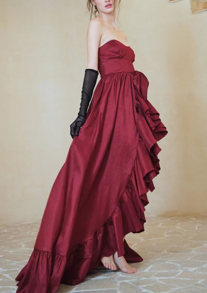 WOLFF | B strapless Niche French Engagement Dress