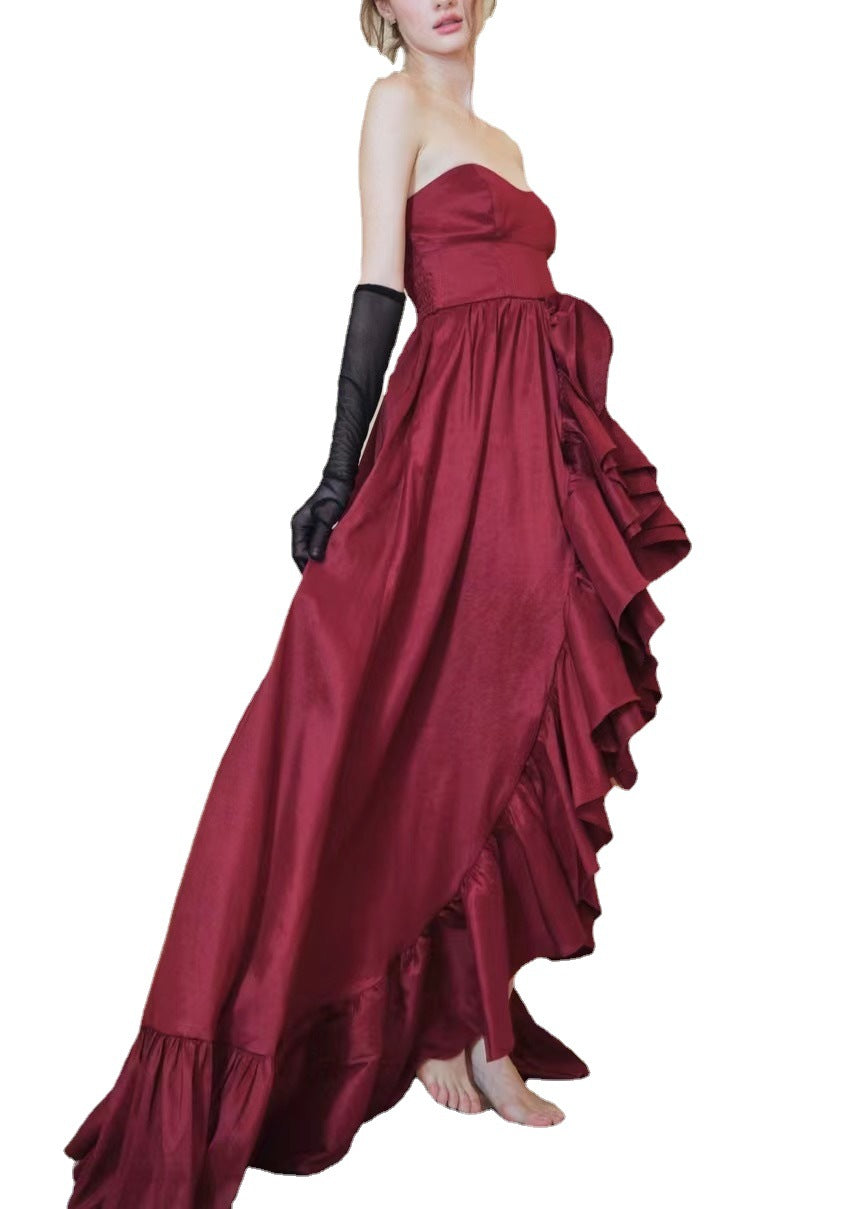 WOLFF | B strapless Niche French Engagement Dress