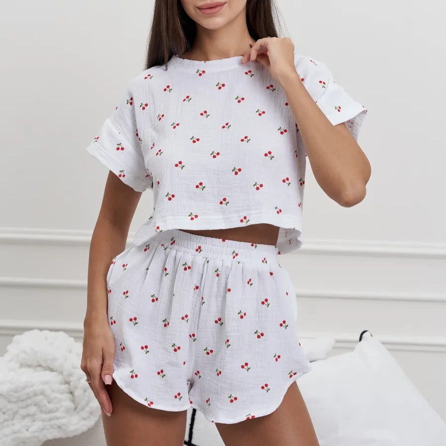 WOLFF | Bedruckte Freizeit-Hosen Homewear Set