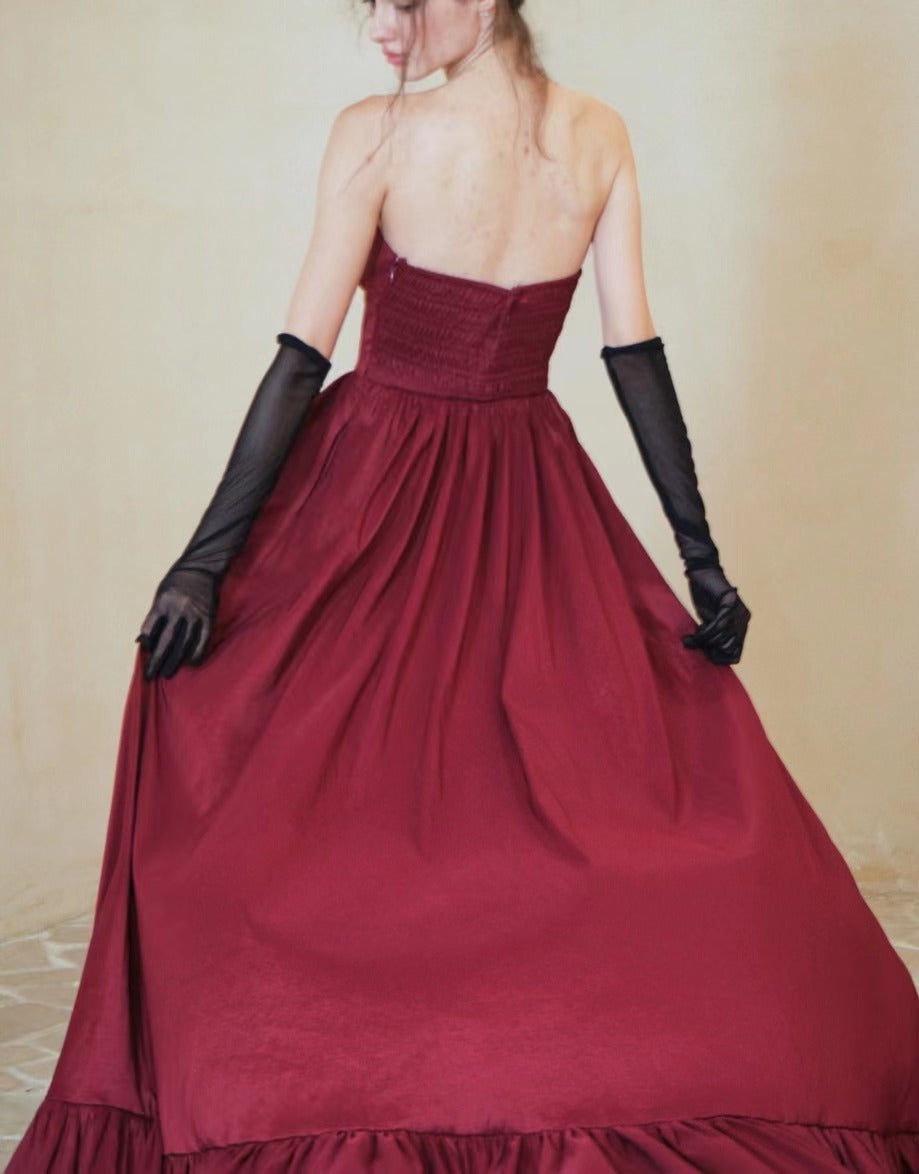 WOLFF | B strapless Niche French Engagement Dress