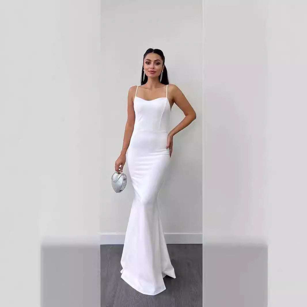 WOLFF | Top-Träger Slim-Fit Fischschwanzkleid-Set für Eleganz