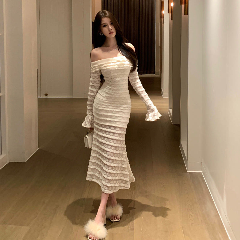WOLFF | Spitzenrüschentraum Long Dress