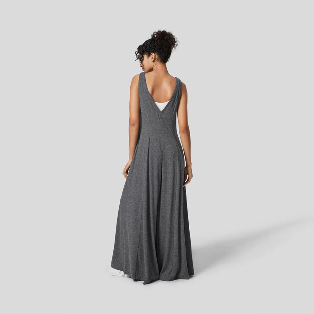 WOLFF | Lazy Deep V Schlankmachend Breite Bein Overall