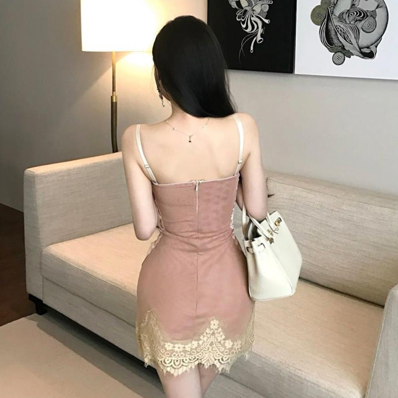 WOLFF | Spaghetti-Träger Bustier Meerjungfrau Bodycon Kleid