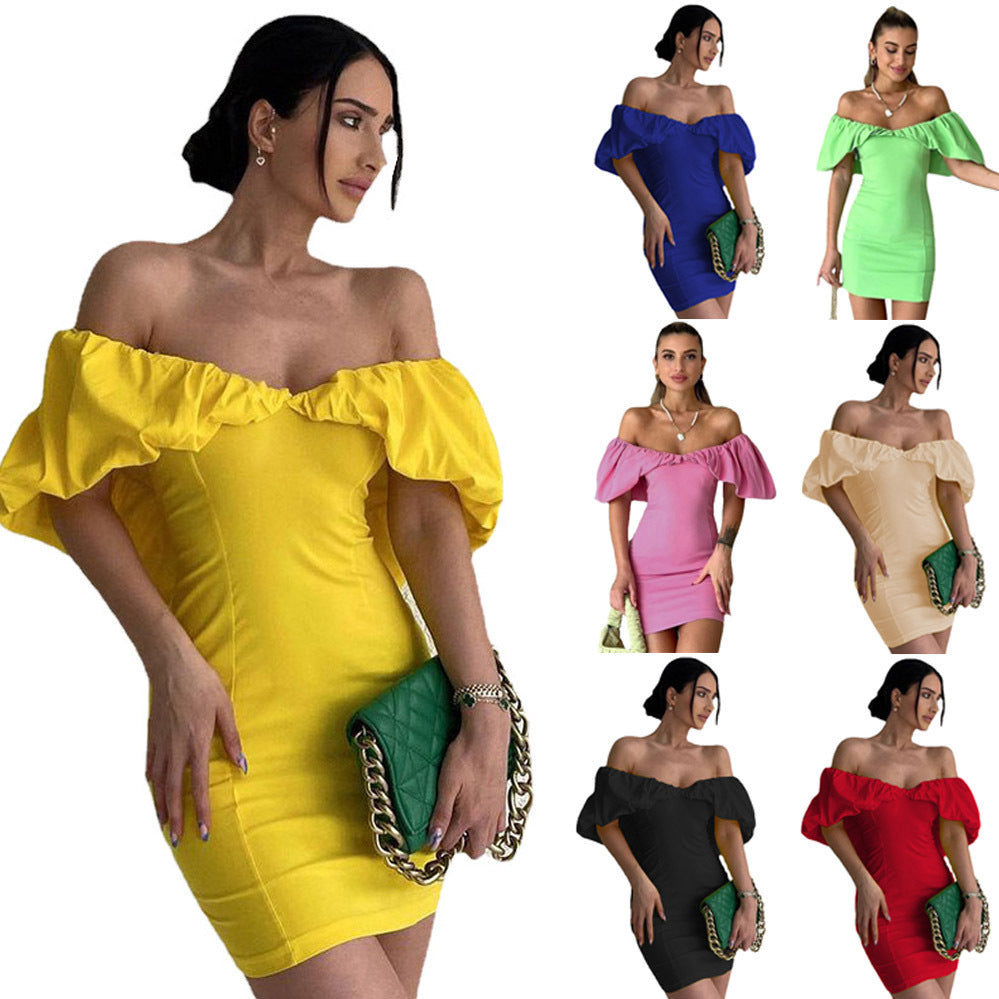 WOLFF | Raffiniertes Off-Shoulder Bodycon Kleid