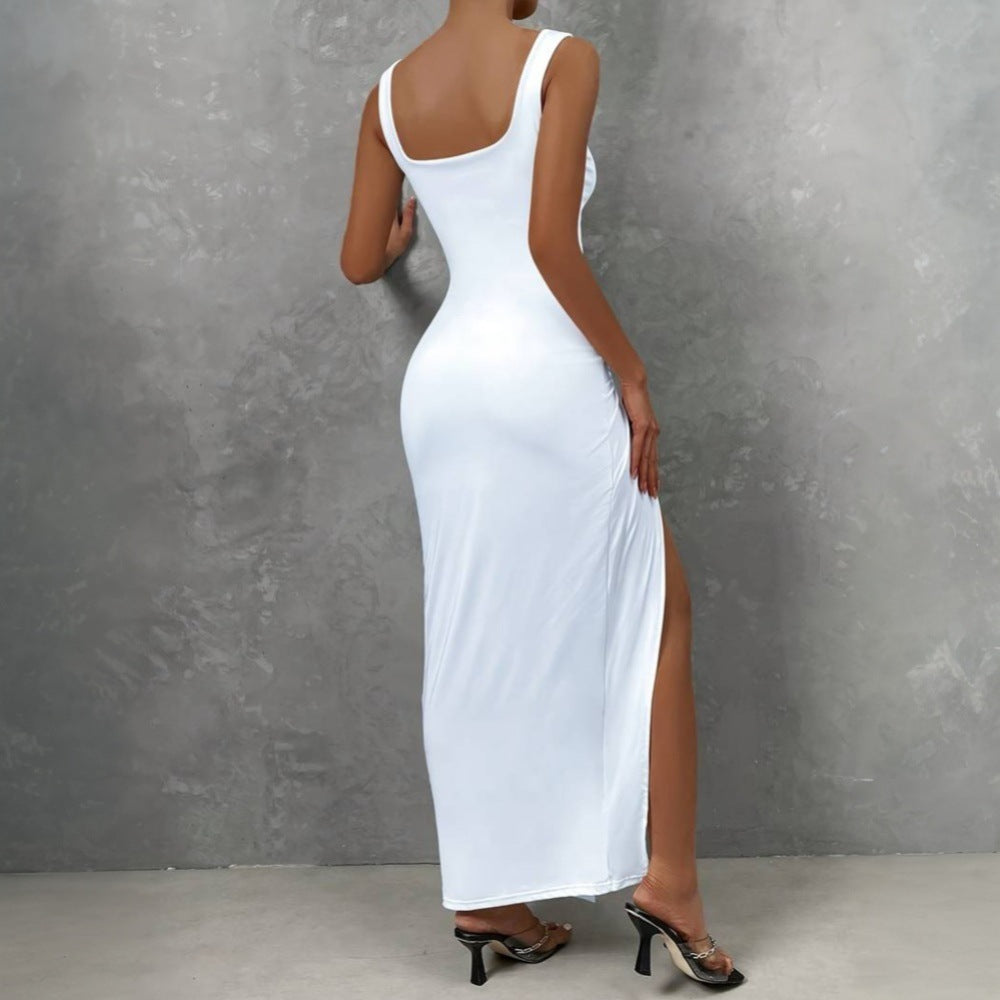 WOLFF | Vielseitiges Slim Hollow Mid-Length Kleid