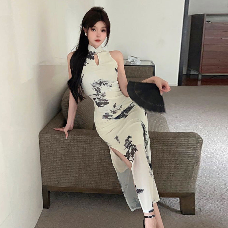 WOLFF | Hochschlitz Verbesserte Cheongsam Bodycon Kleid