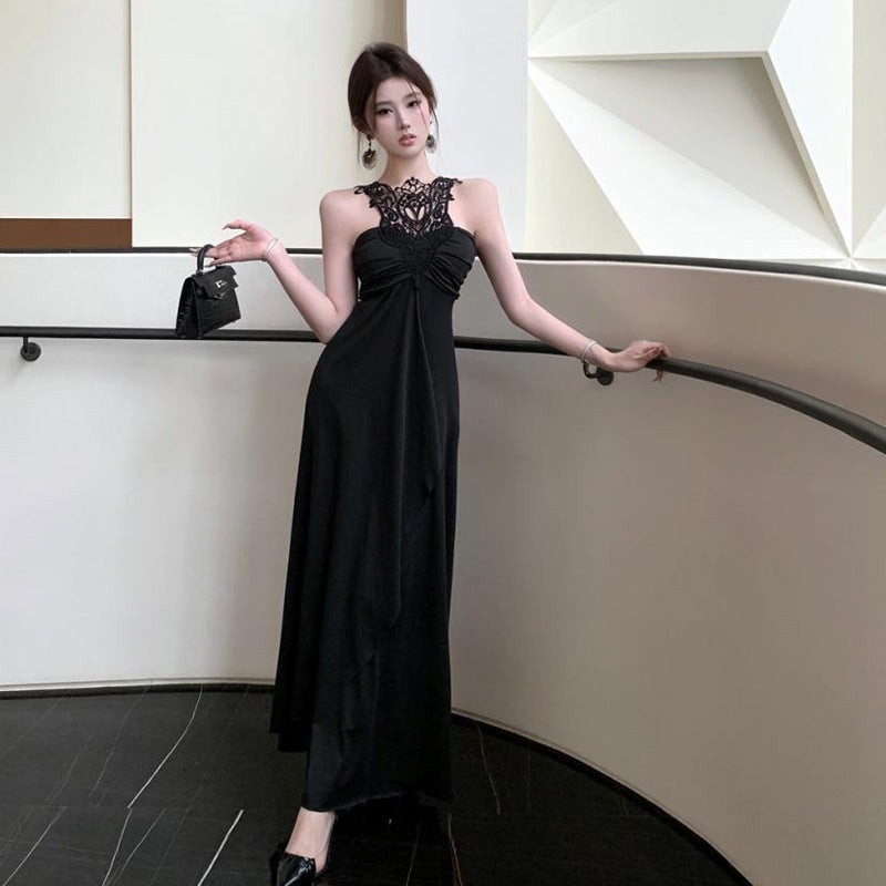 WOLFF | Fashion Halter Strapless Taille Flared Kleid