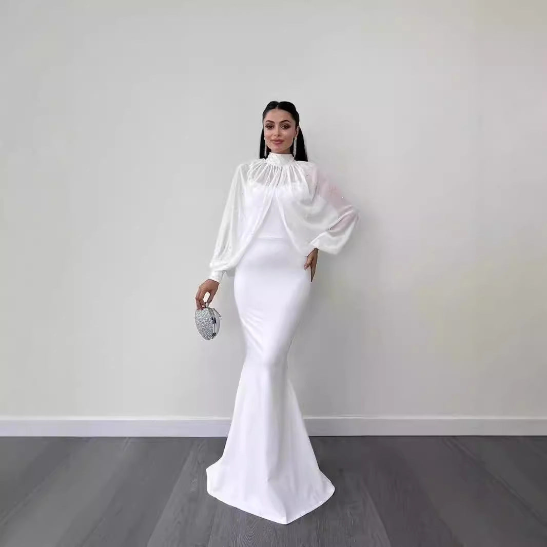 WOLFF | Top-Träger Slim-Fit Fischschwanzkleid-Set für Eleganz