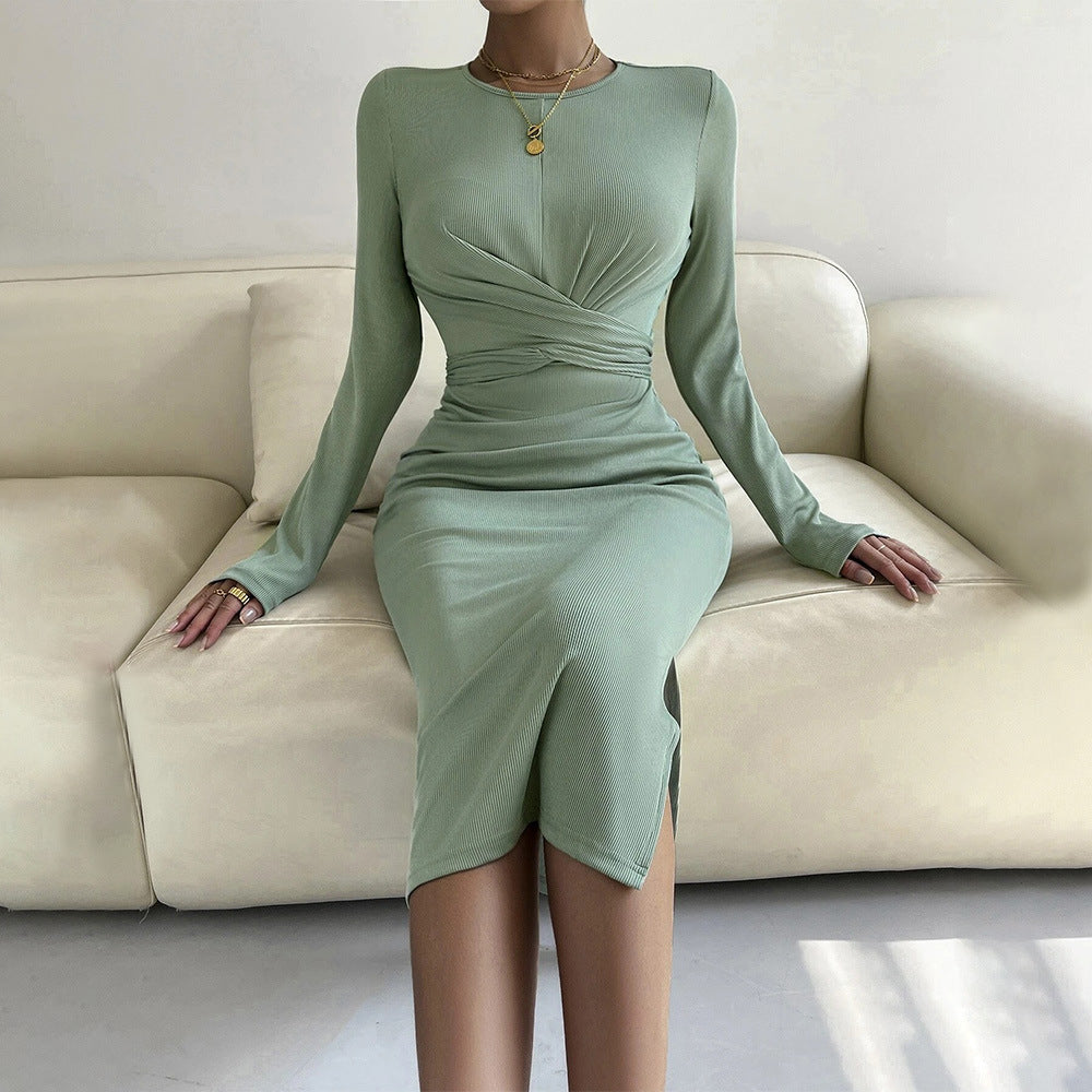 WOLFF | Langärmliges Bodycon-Midi-Kleid