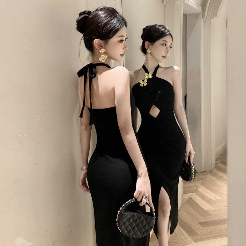 WOLFF | Elegantes Halter-Spicy-Spaltkleid