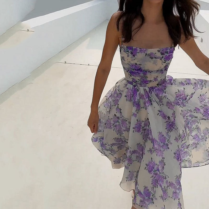 WOLFF | Elegantes Trägerdruck Hochwertiges Kleid