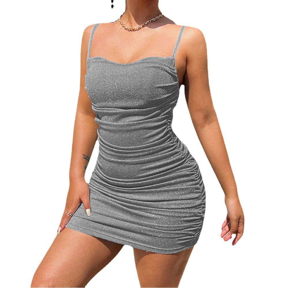 1Elegant Graceful Lady's Wrinkled Dress