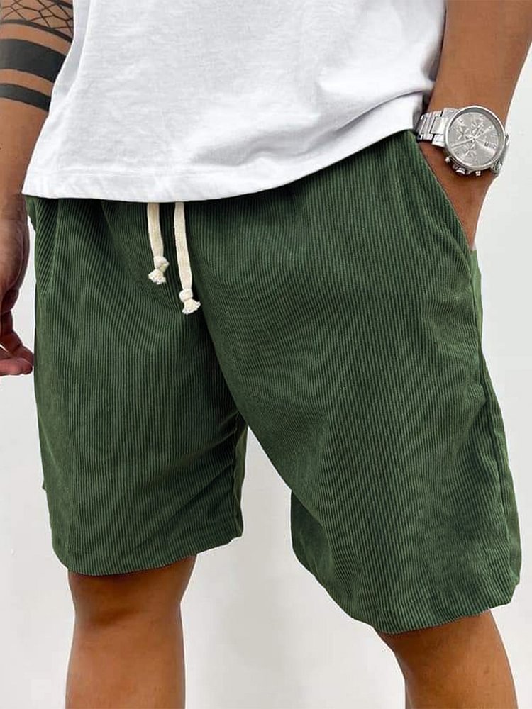 Mode | Herren Casual Kordelzug Cord Shorts