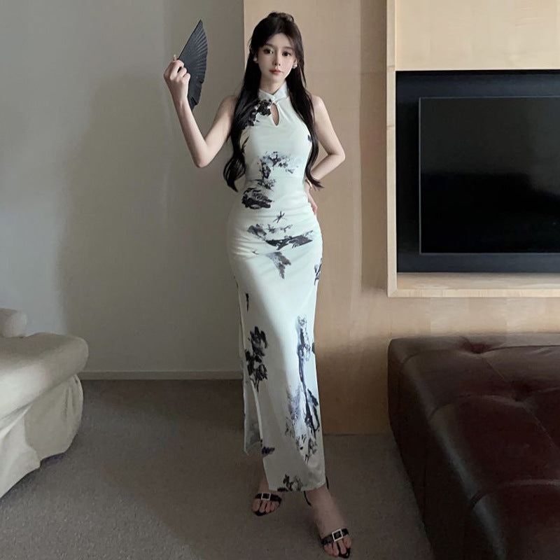 WOLFF | Hochschlitz Verbesserte Cheongsam Bodycon Kleid