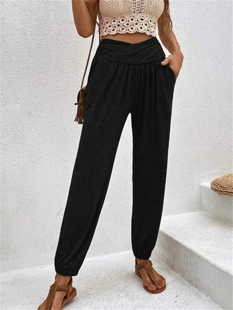 WOLFF | Taschen Hohe Taille Schmal zulaufende Lange Hose