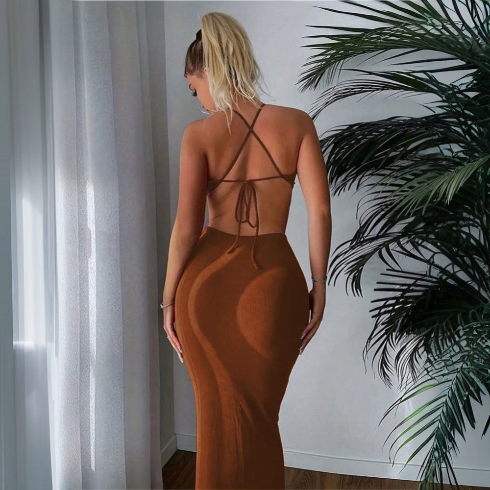 WOLFF | Halterhals Körperbetont Slim Fit Elegantes Kleid
