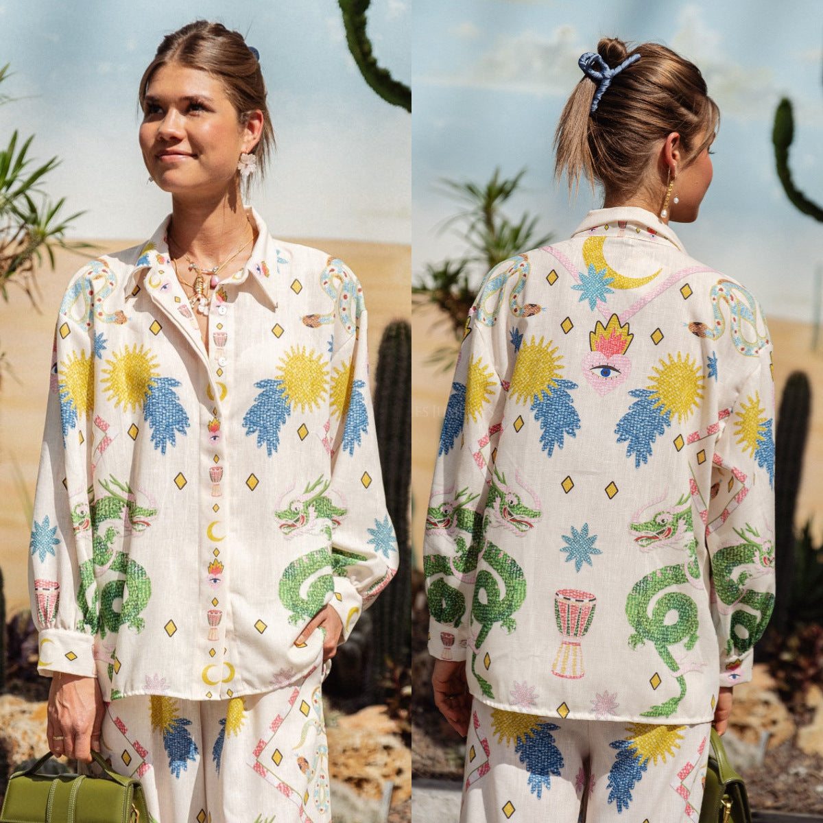 WOLFF | Bedrucktes Shirt Hose Freizeit Ferien Set