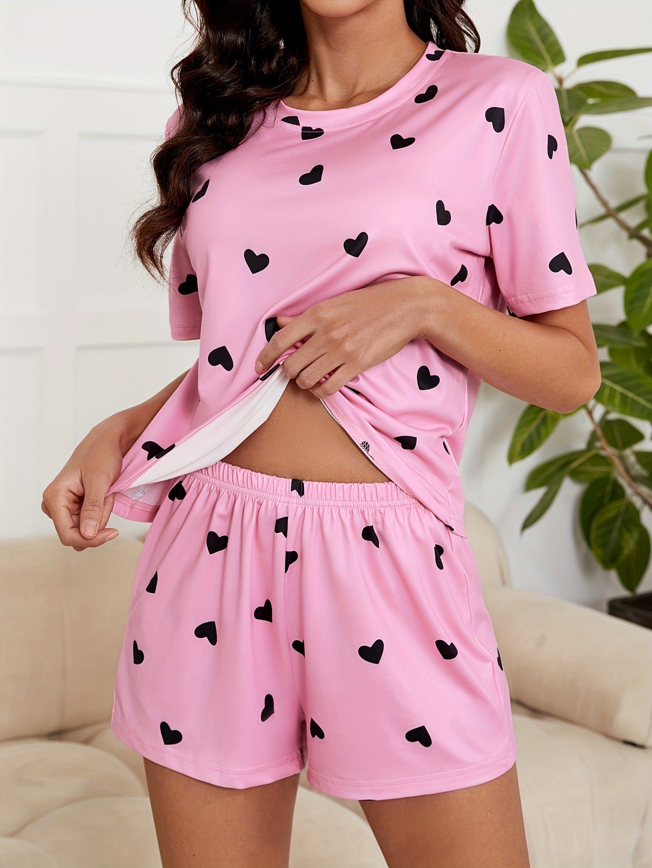 WOLFF | Weiches Kurzarmshorts-Pyjama-Set