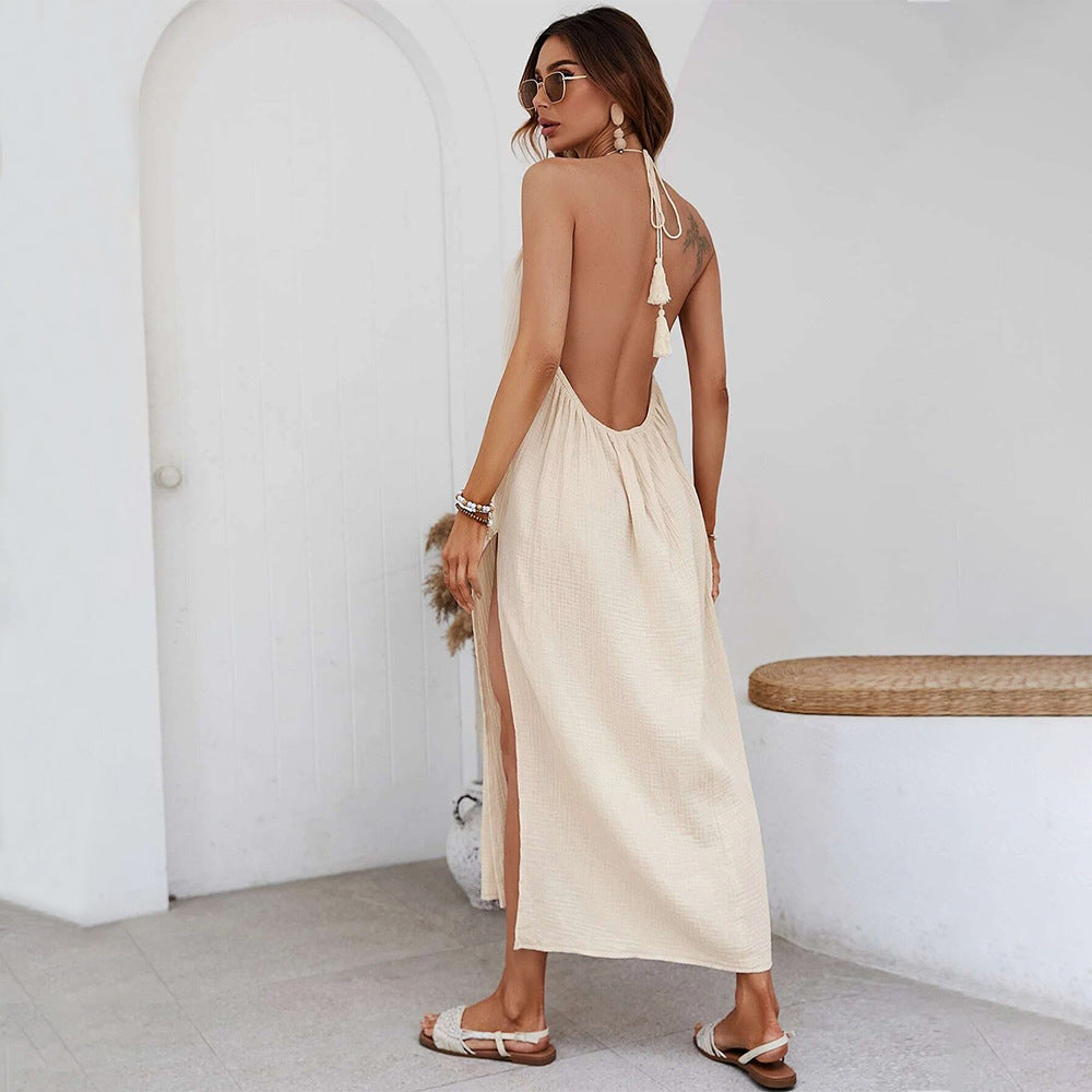 WOLFF | Rückenfreies Halterkleid
