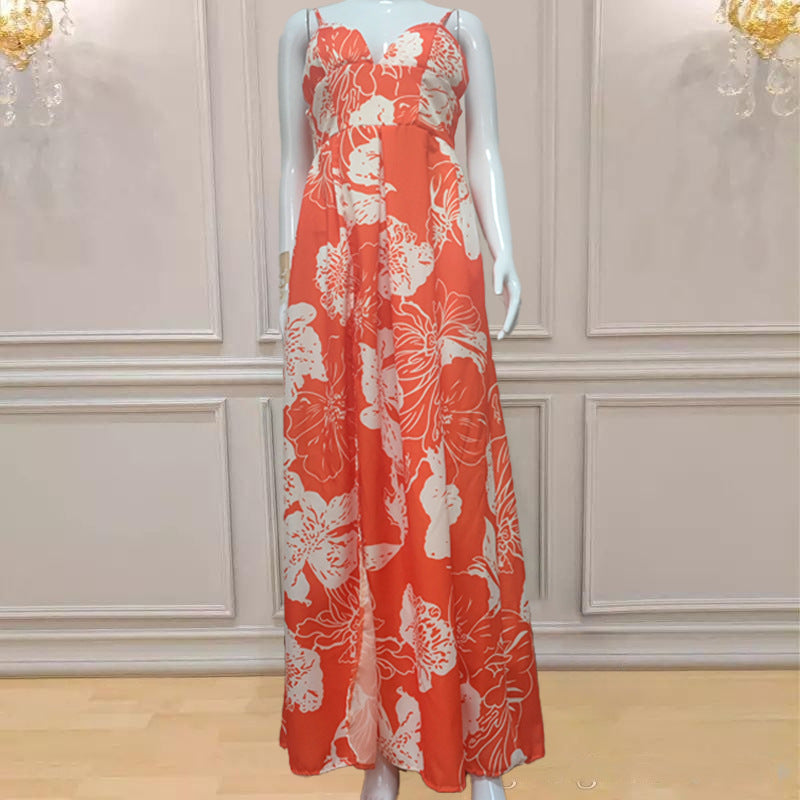 WOLFF | Trägerloses Deep V Split Party Abendkleid