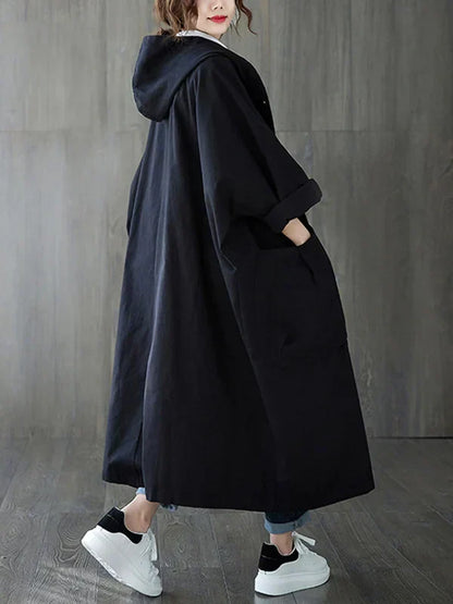 Heidi-Mode | Langer Wasserdichter Trenchcoat Mantel