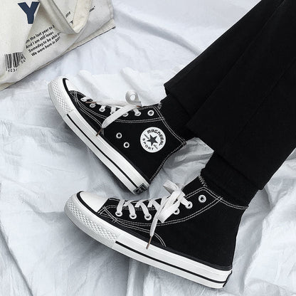 Damen Hochformat Sneakers aus leichtem und atmungsaktivem Canvas mit klassischem Design -Mode