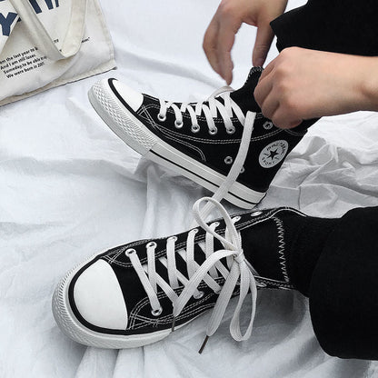 Damen Hochformat Sneakers aus leichtem und atmungsaktivem Canvas mit klassischem Design -Mode