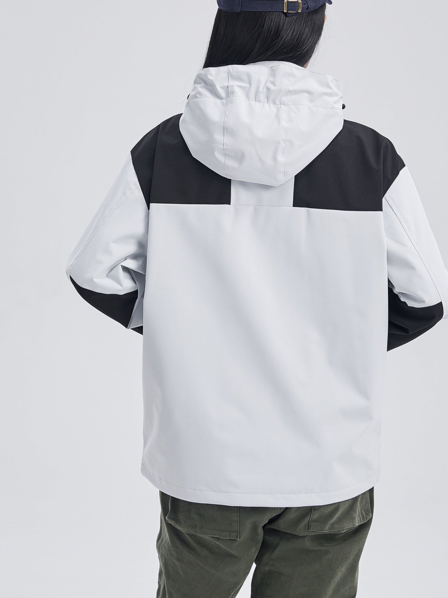 3-in-1 Fleece-Winterjacke mit Kapuze für Damen