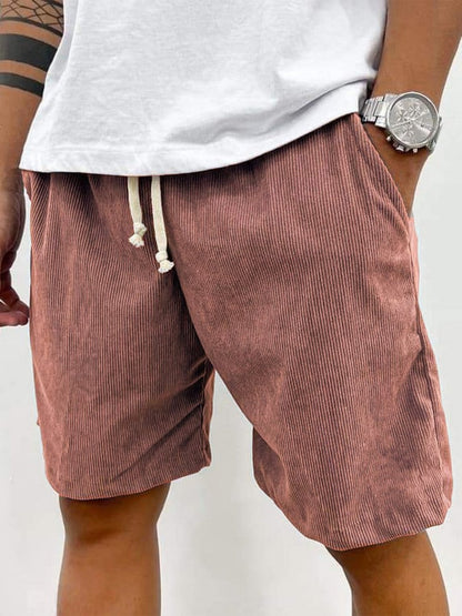Mode | Herren Casual Kordelzug Cord Shorts