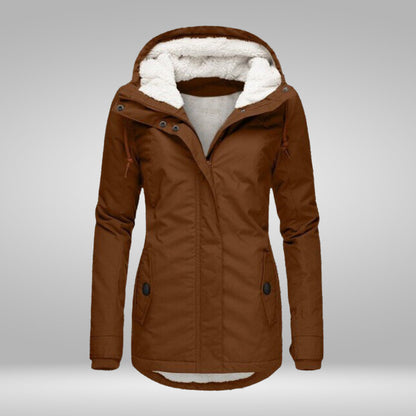 WW | Beliebter Neuer Plissierter Baumwollmantel mit Kapuze