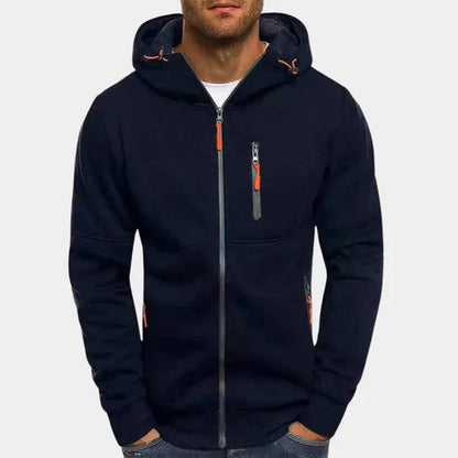 Heidi-Mode | Herren Sweatshirt mit Kapuze Und Reißverschluss