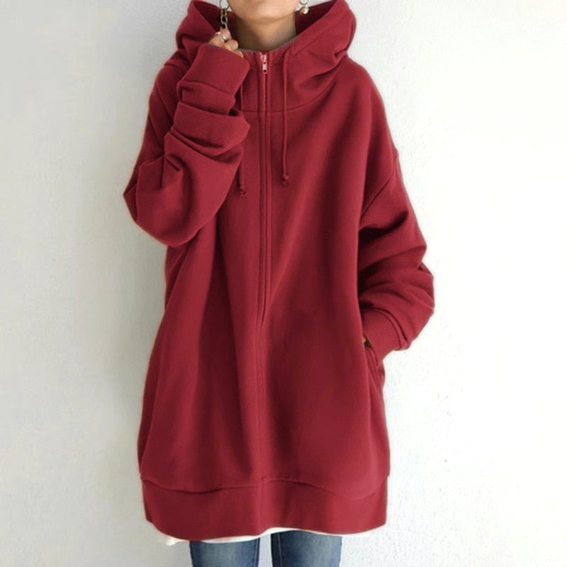Wolfftop Bequemer Oversize-Winterhoodie Cassandra