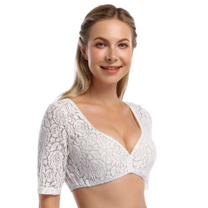 Heidi-Mode | Damen Elegante Oktoberfest Dirndl Bluse 2024