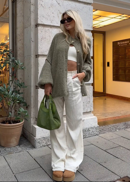 Heidi-Mode | Stilvolle Oversized Wollcardigan für Damen