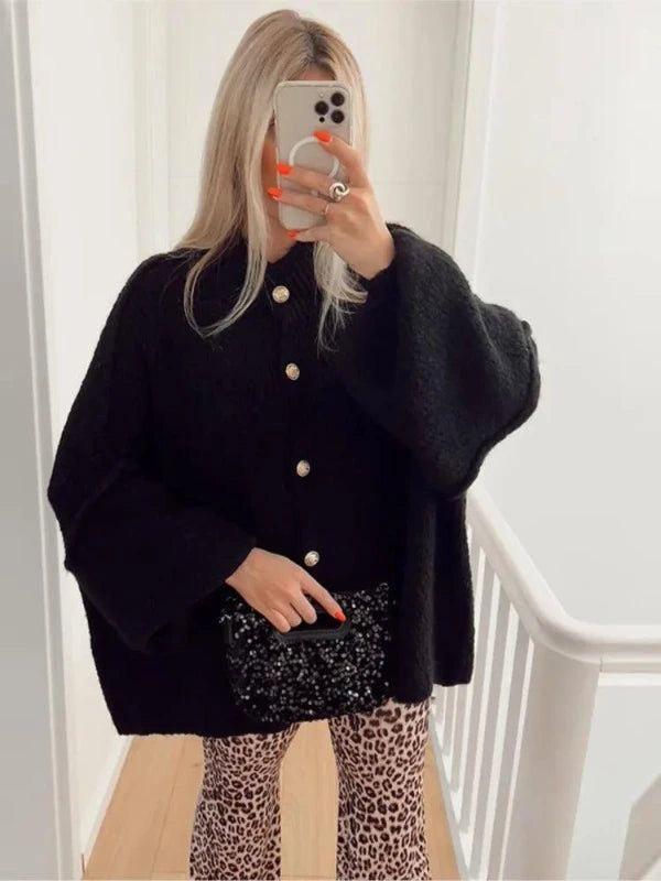 Heidi-Mode | Stilvolle Oversized Wollcardigan für Damen