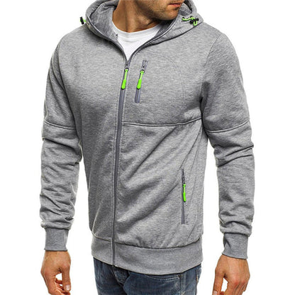 Heidi-Mode | Herren Sweatshirt mit Kapuze Und Reißverschluss