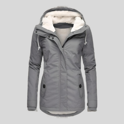 Wasserdichte und warme Winterjacke mit Kapuze für Damen