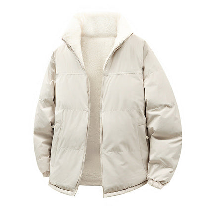 Damen warme Steppjacke mit kuscheligem Innenfutter und praktischen Taschen -Mode