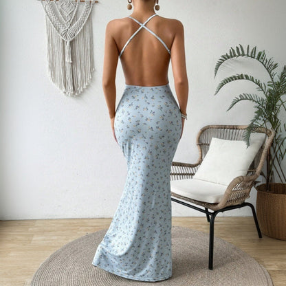WOLFF | Halter Rückenfreies Enges Langkleid
