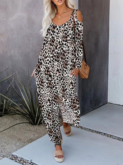 WOLFF | Schulterfreier weitbeiniger Jumpsuit