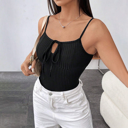 WOLFF | Kordelzug Fitted Trägershirt Jumpsuit