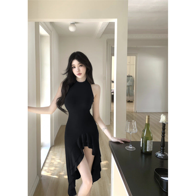 WOLFF | Rüschenscheel Fitted Taille Kleid